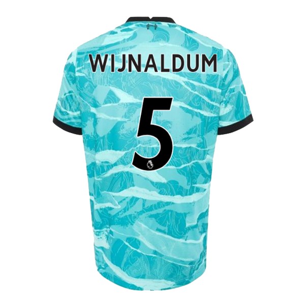 Camiseta Liverpool NO.5 Wijnaldum Segunda equipo 2020-2021 Azul